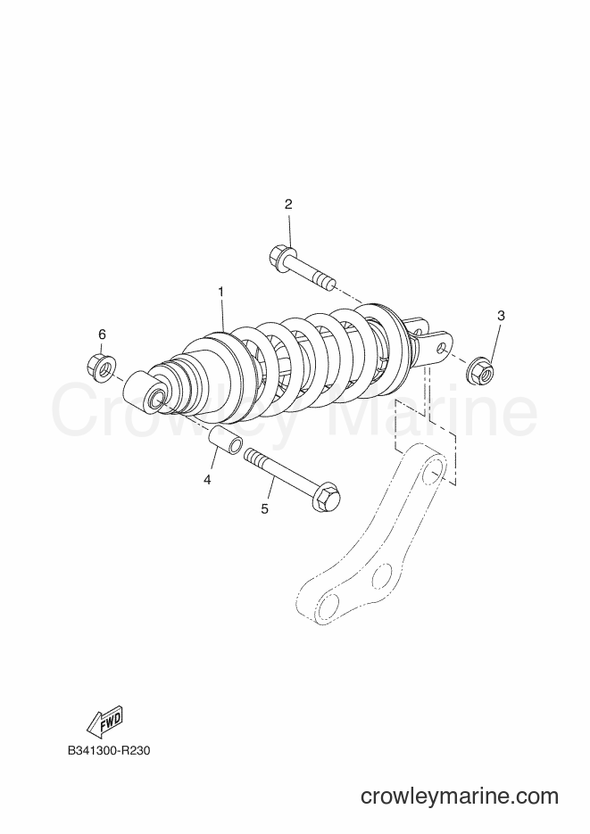 2016 Sport Bike XSR700 - XSR700 (B341) [070] - REAR SUSPENSION