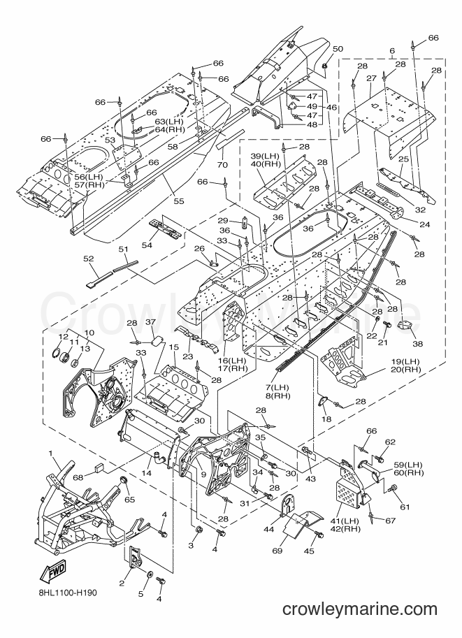 2009 Snowmobile RFX10ST2 - RFX10ST2 (8HL2) [010] - FRAME