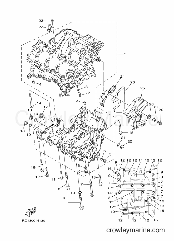2014 Street Bike MT09A - MT09A (2DR4) [010] - CRANKCASE