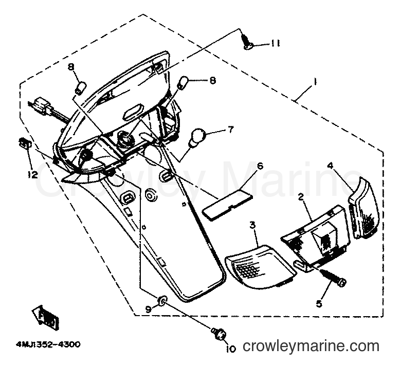 1994 Scooter YA50R - YA50R (4PC1) [999] - TAILLIGHT