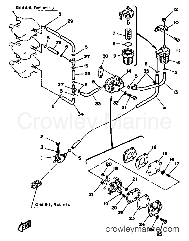 Yamaha Motors 50ELH - FUEL SYSTEM