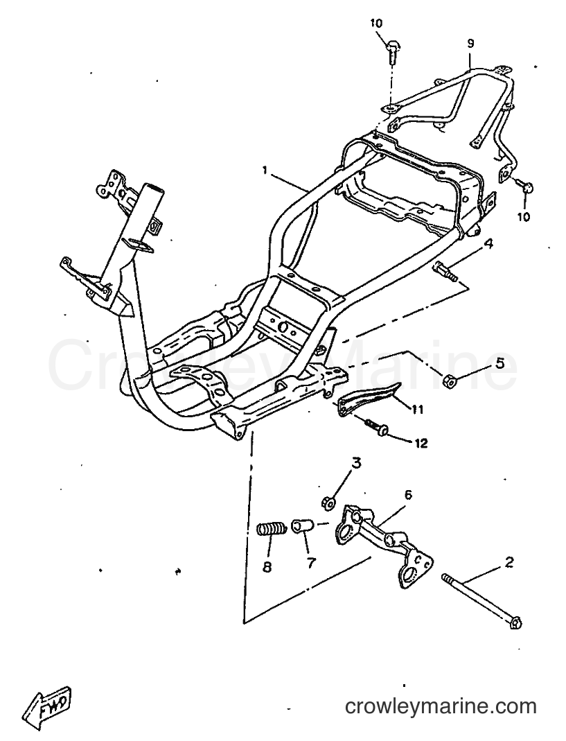 1998 Scooter CW50RSX - CW50RSX (5CD3) [010] - FRAME