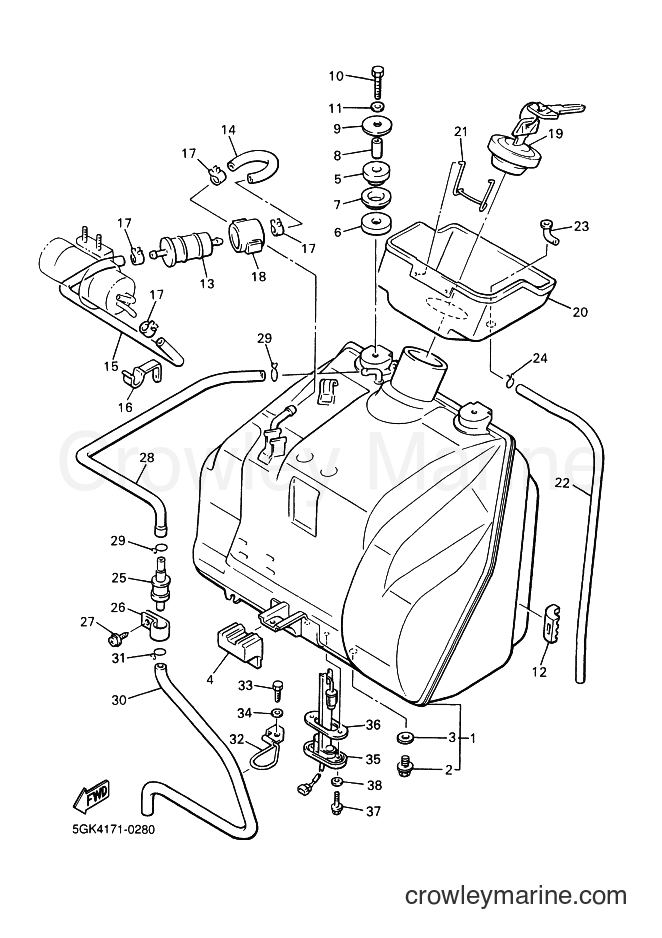 2000 Cruiser VMX12 - VMX12 (5GK4) [010] - FUEL TANK