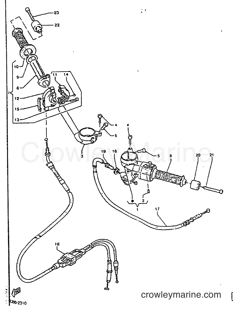 Yamaha Motors TZR125 (4DL1) [999] - STEERING HANDLE & CABLE