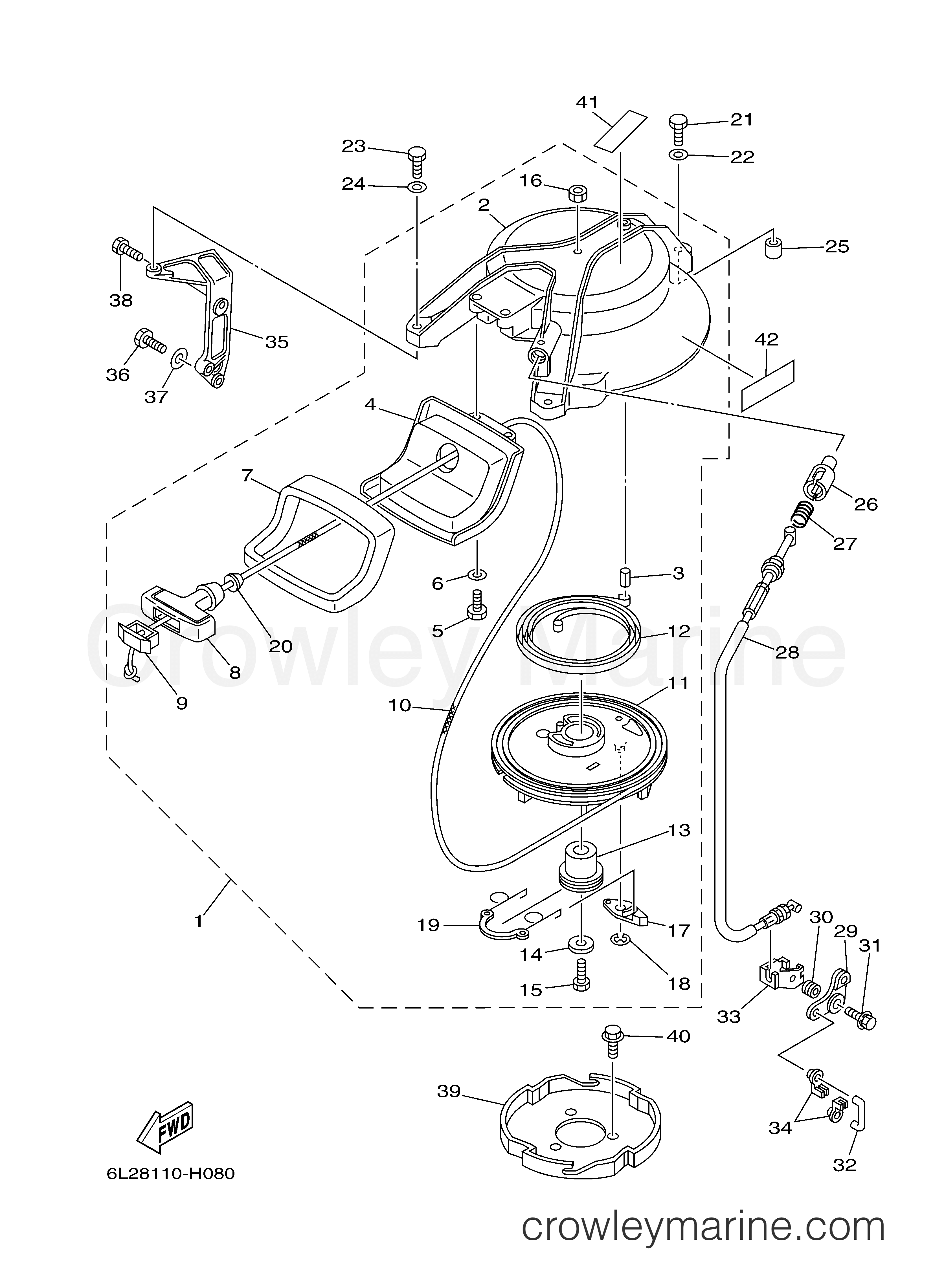 Yamaha Motors 25ELH - STARTER