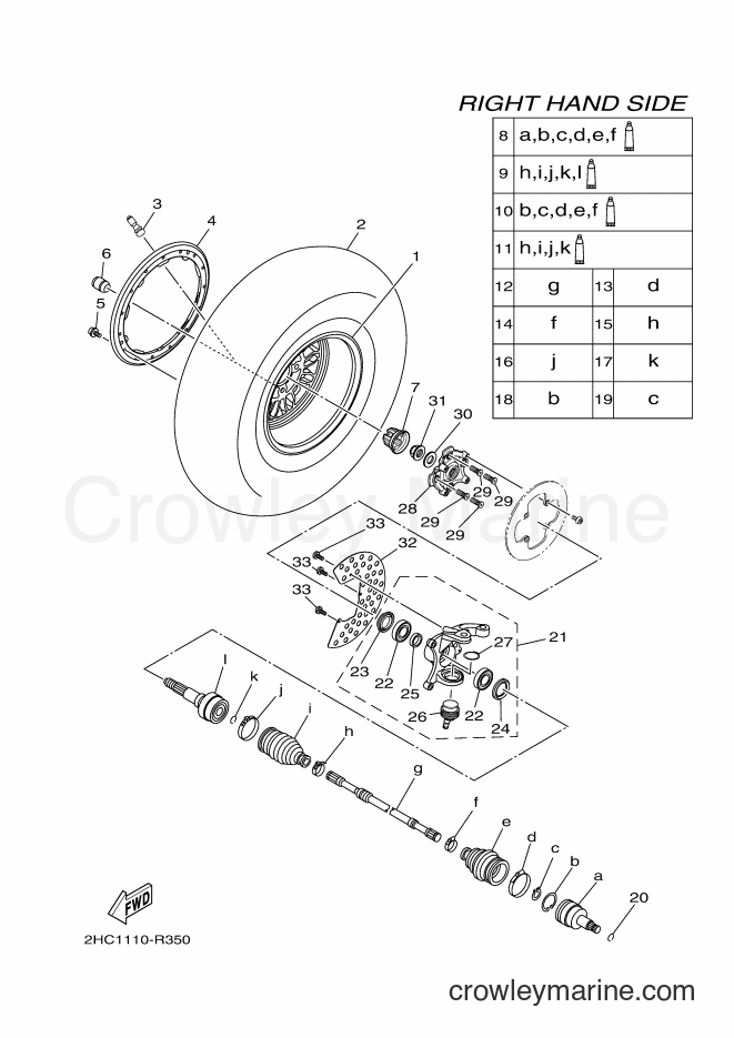 2016 ATV YXZ1000ES - YXZ1000ES (2HC8) [010] - FRONT WHEEL 2