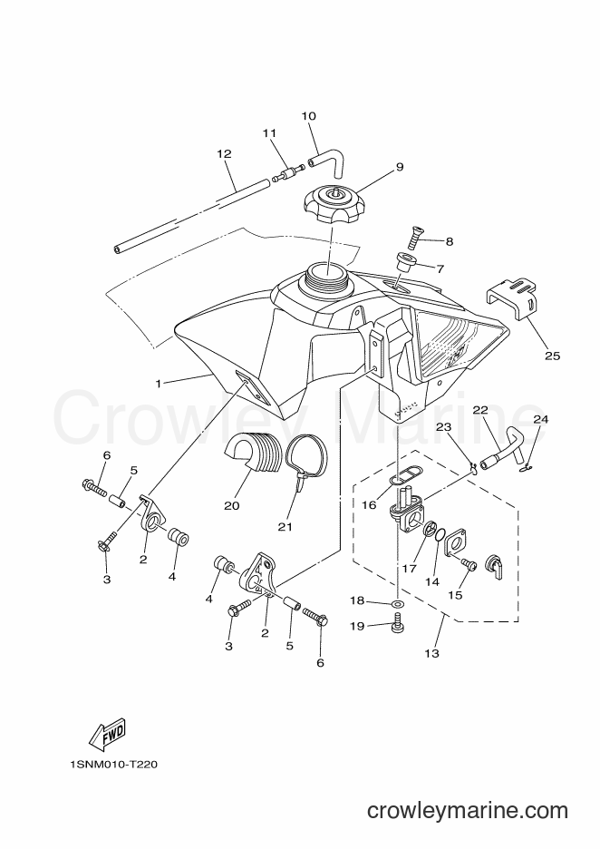 Yamaha Motors YZ85LW (1SPM) [010] - FUEL TANK