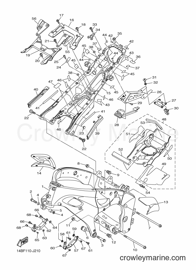 2010 Sport Bike YZF-R1 - YZF-R1 (14BG) [010] - FRAME