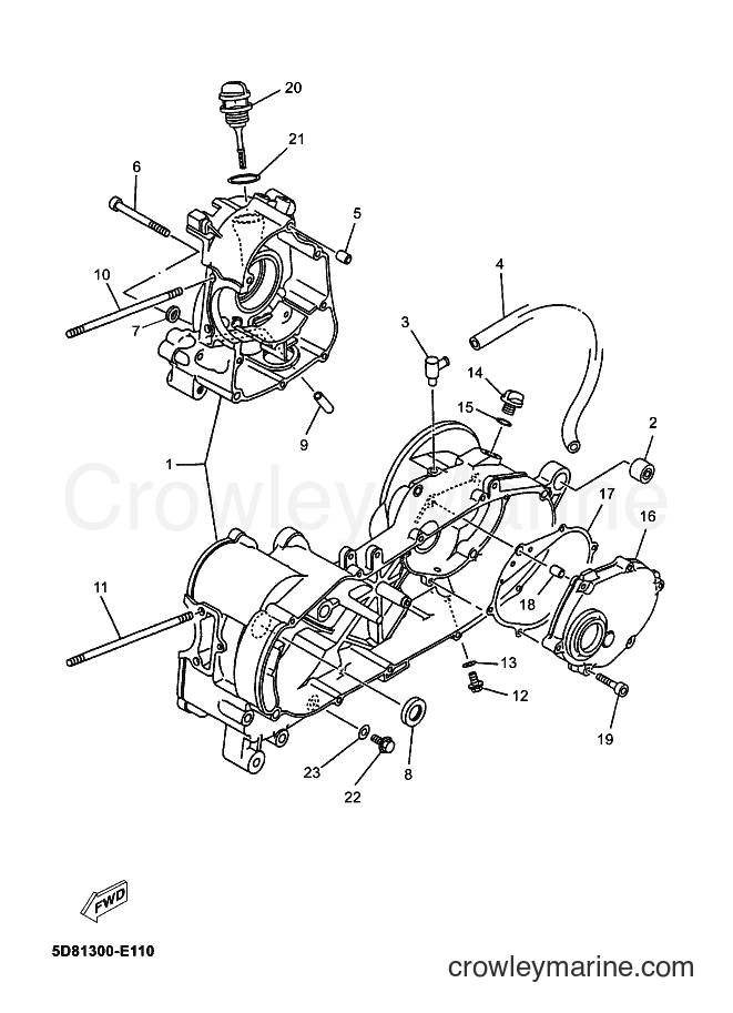 Yamaha Motors YP125E (5D83) [040] - CRANKCASE