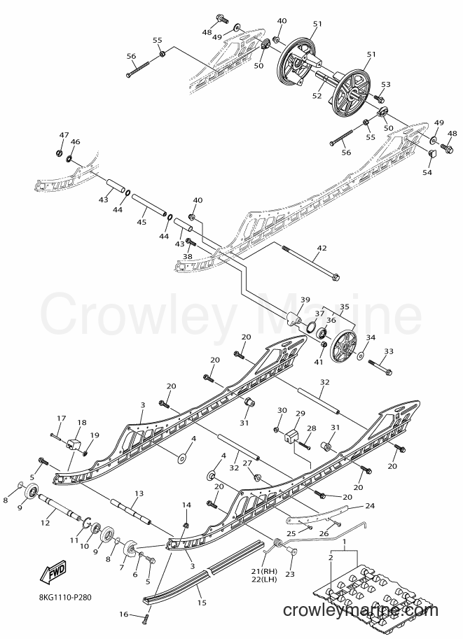 2015 Snowmobile SRV10MS - SRV10MS (8KS2) [010] - TRACK SUSPENSION 1