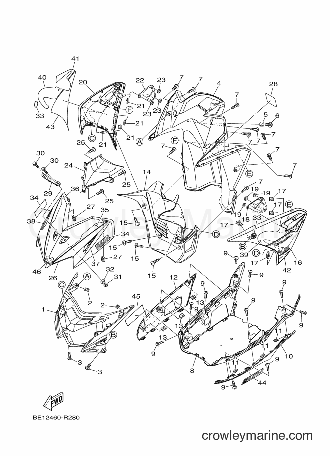 2016 Scooter AL125FC - AL125FC (BE12) [010] - LEG SHIELD
