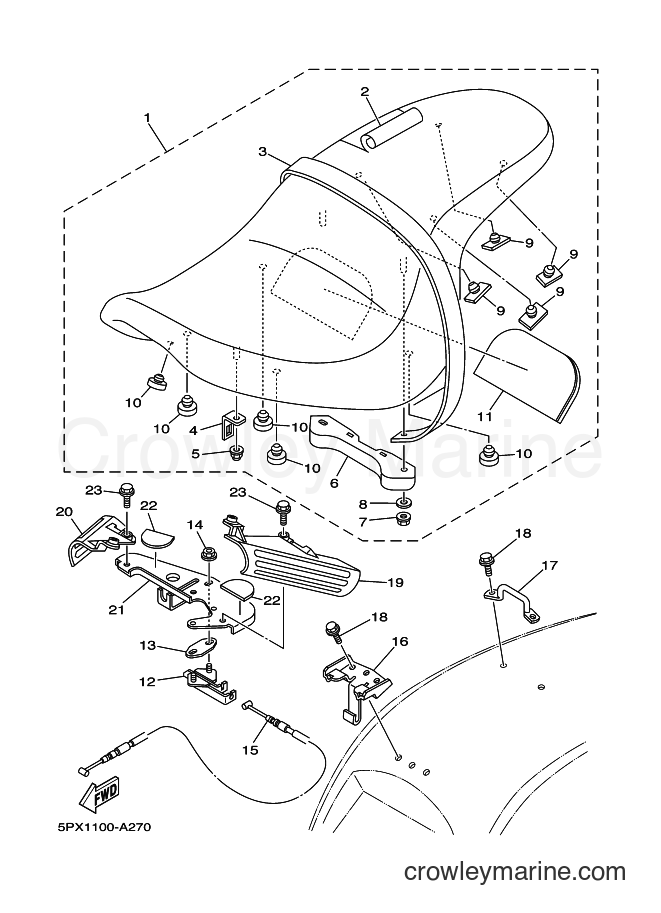 Yamaha Motors XV1700PC (5PX3) [010] - SEAT