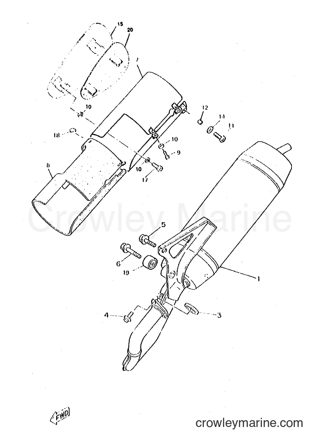1997 Scooter CW50RS - CW50RS (4VB4) [010] - EXHAUST