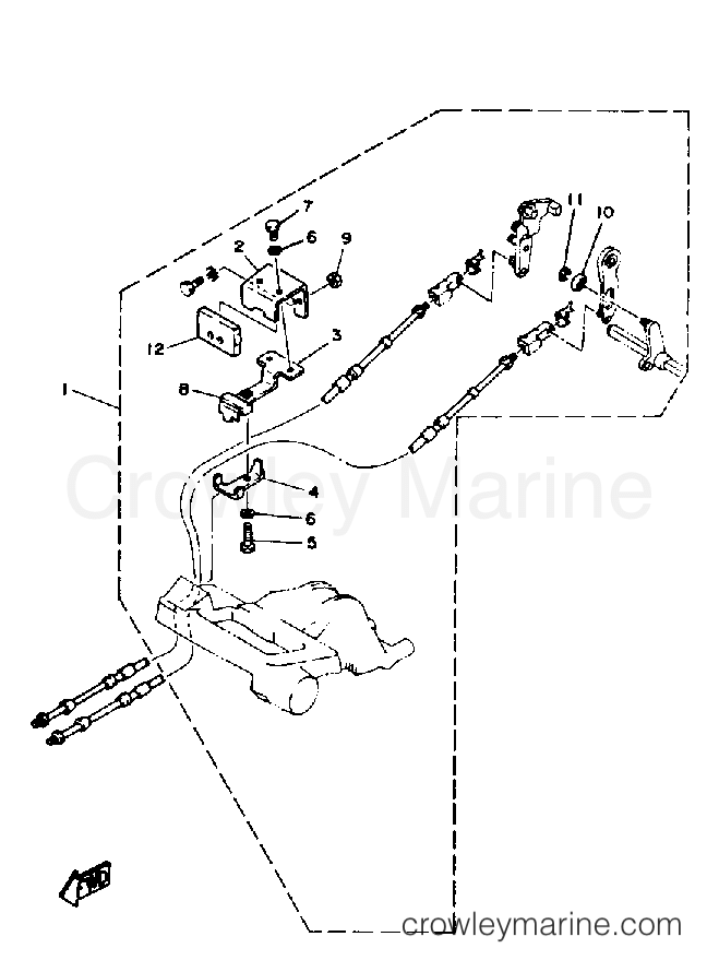 Yamaha Motors FT9.9EXJ - REMOTE CONTROL ATTACHMENT