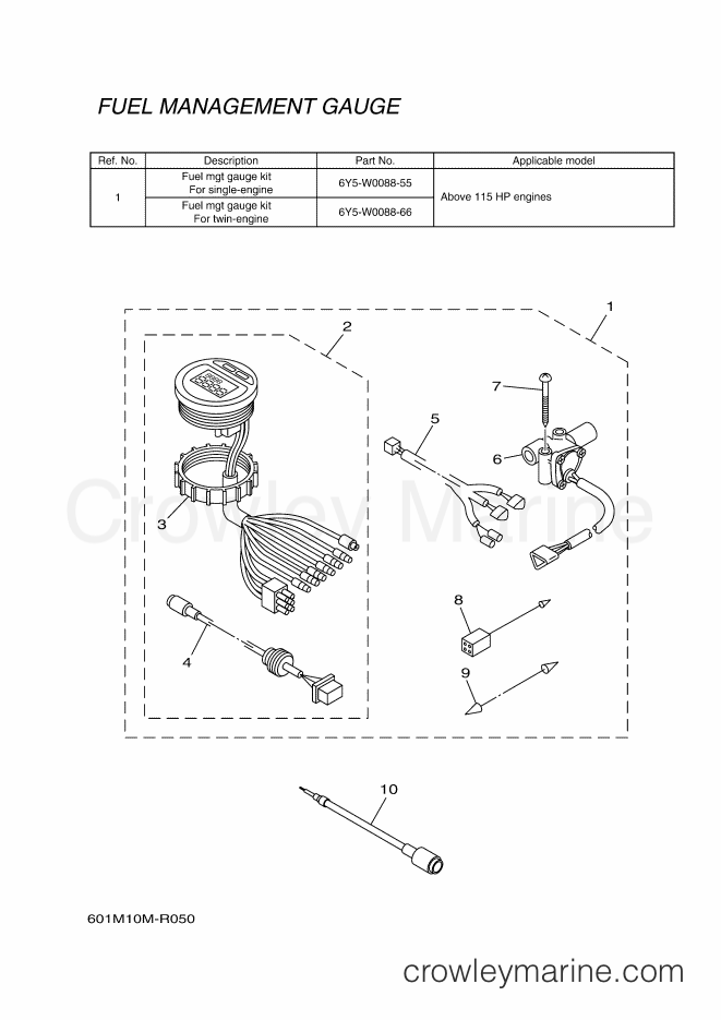 Yamaha Motors RIGGING METER-2017 (601M) [010] - METER 5