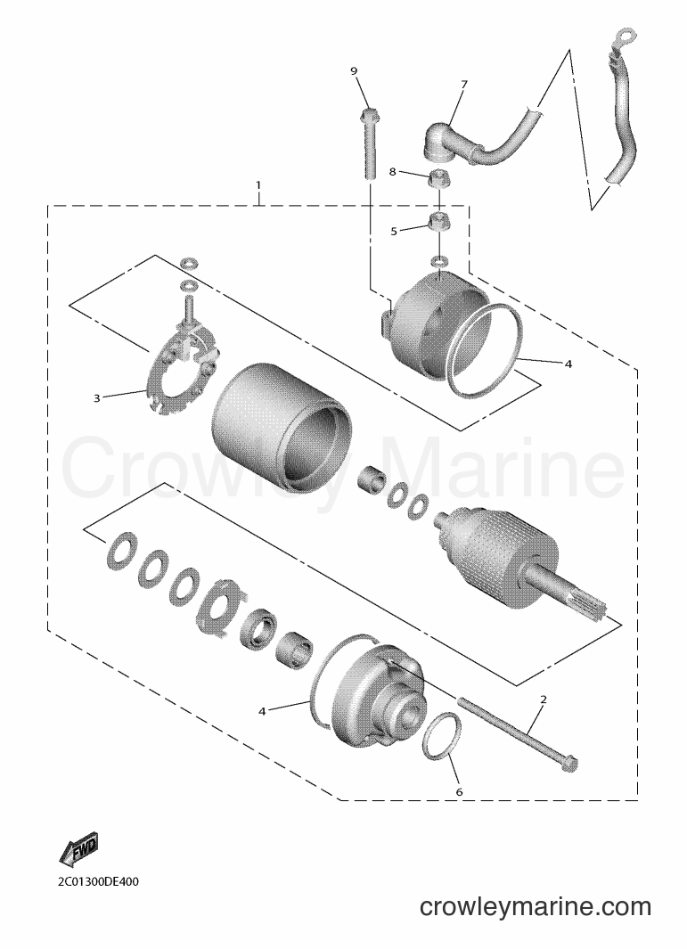 Yamaha Motors YZF600 (BN64) [050] - STARTING MOTOR