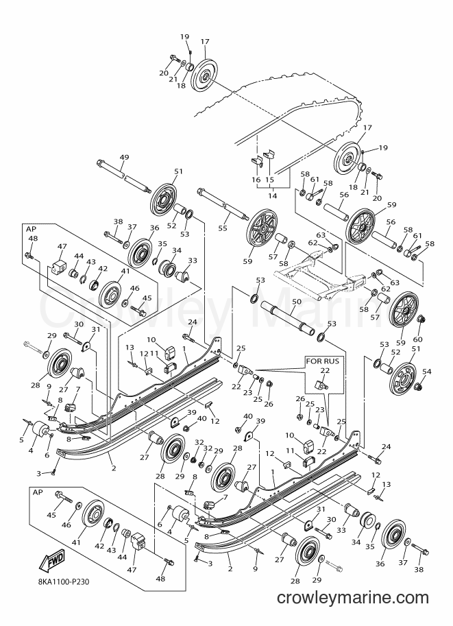 2016 Snowmobile VK540E - VK540E (8KA2) [020] - TRACK SUSPENSION 1