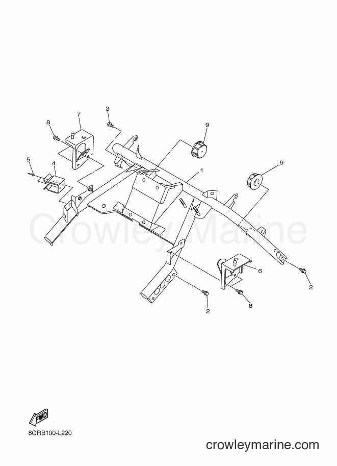 Yamaha Motors RPZ50MP (8GRE) [010] - STEERING GATE