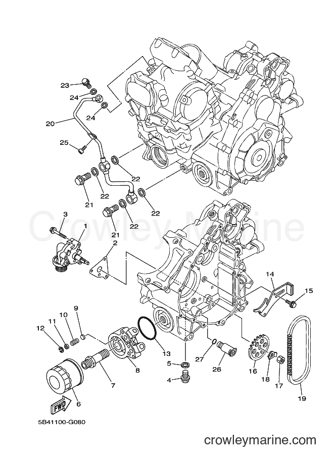2011 ATV YXR700F - YXR700F (42SR) [010] - OIL PUMP