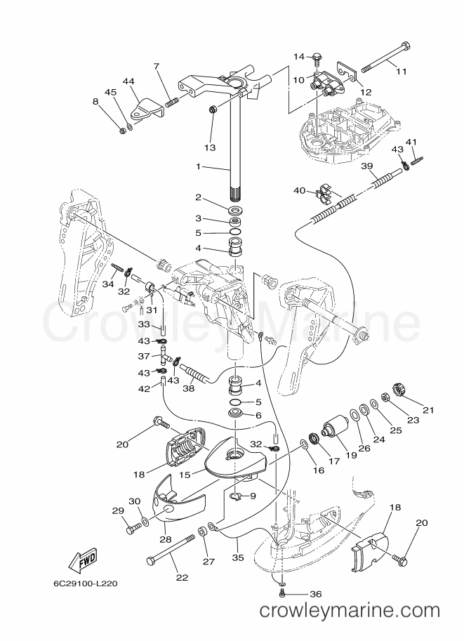 Yamaha Motors FT60DETX (6C69) [110] - BRACKET 2