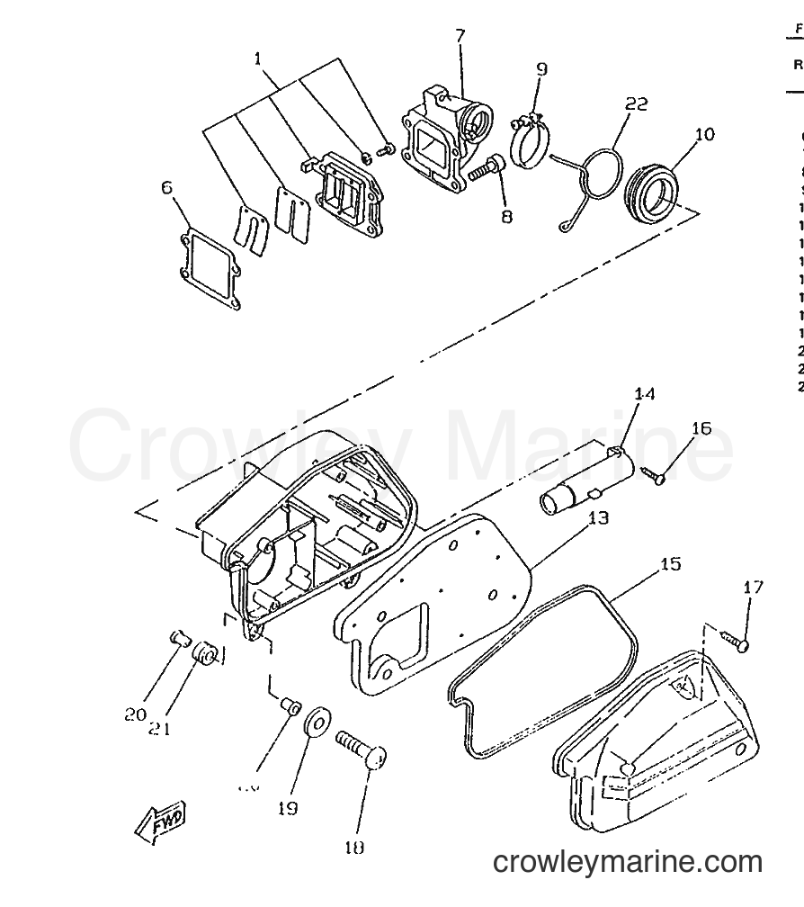 1995 Scooter CW50RS - CW50RS (4TD4) [999] - INTAKE