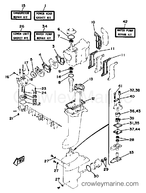 Yamaha Motors 6LF - REPAIR KIT