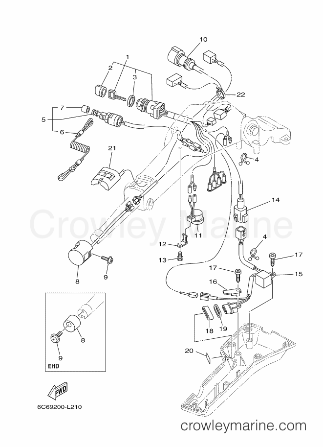 Yamaha Motors F50HETL (6C1E) [400] - STEERING 2