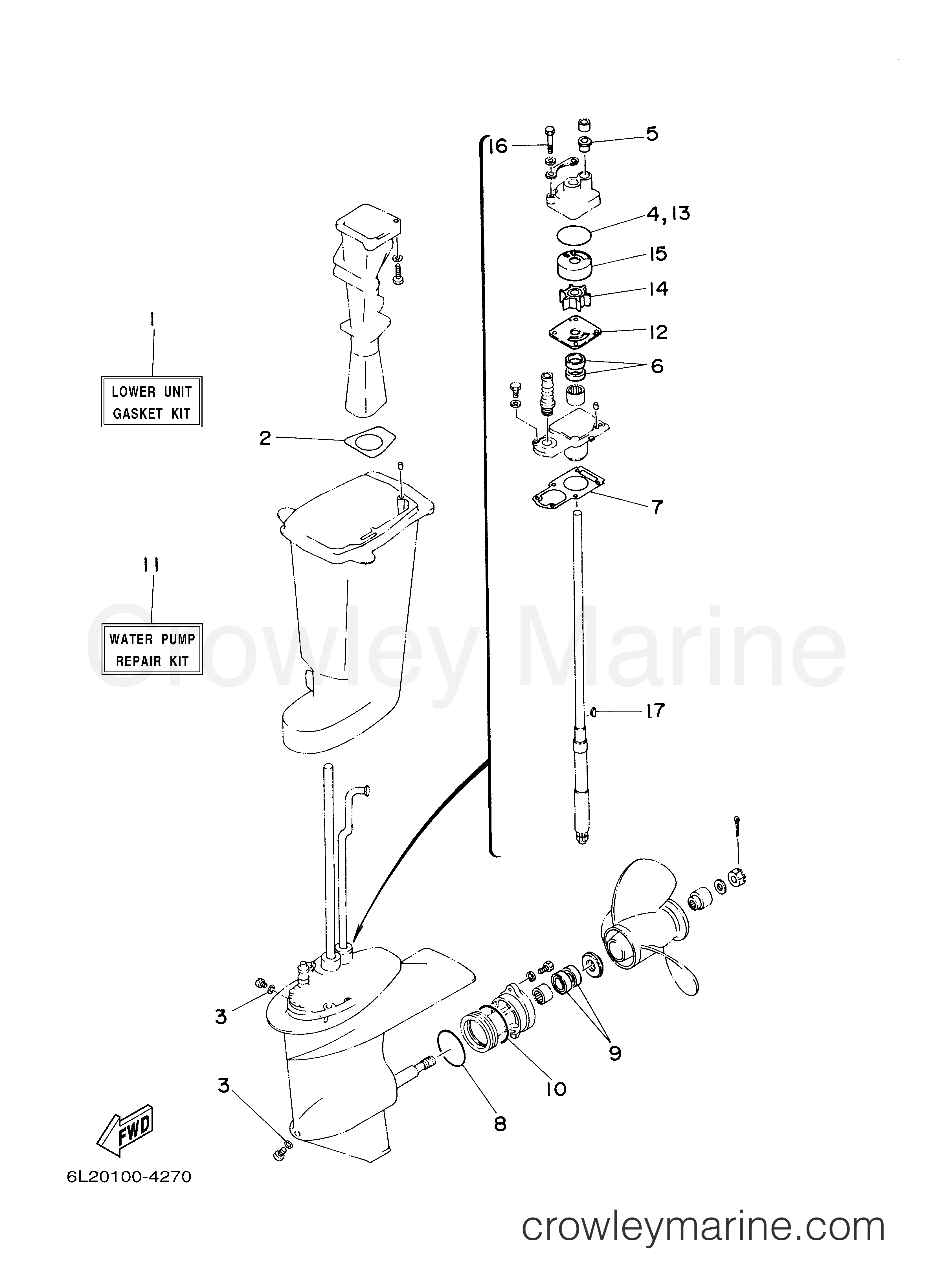 Yamaha Motors 25ESH - REPAIR KIT 2