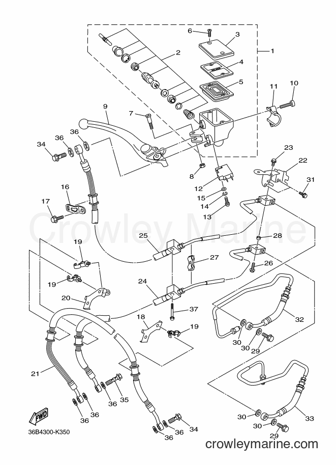 2016 Street Bike XJ6NA - XJ6NA (36BJ) [010] - FRONT MASTER CYLINDER