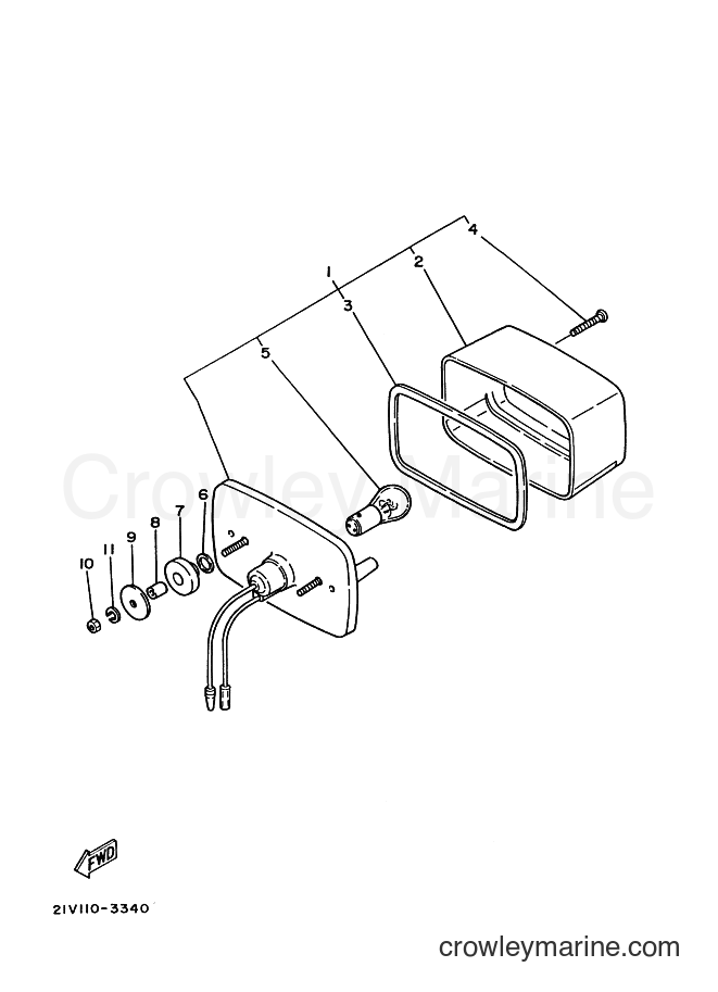 1989 ATV YFM200DX - YFM200DX (3GC2) [010] - TAILLIGHT