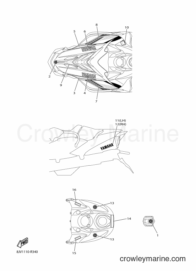 2016 Snowmobile RS10SUV - RS10SUV (8JV1) [020] - EMBLEM