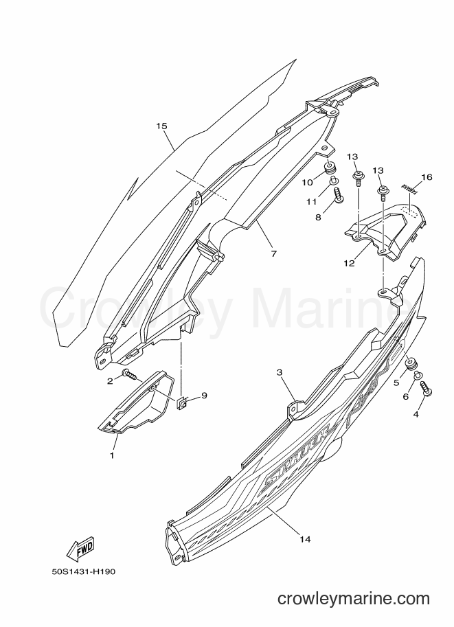2009 Scooter T110LS - T110LS (50S1) [010] - SIDE COVER