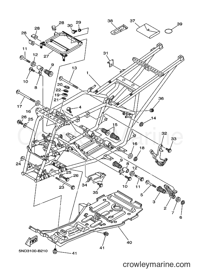 Yamaha Motors YFM450FWAN (5ND3) [010] - FRAME