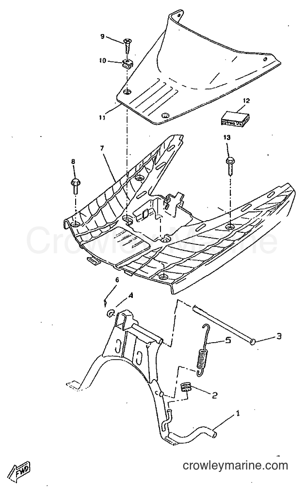 1998 Scooter CW50RS - CW50RS (4TDK) [010] - STAND & FOOTREST