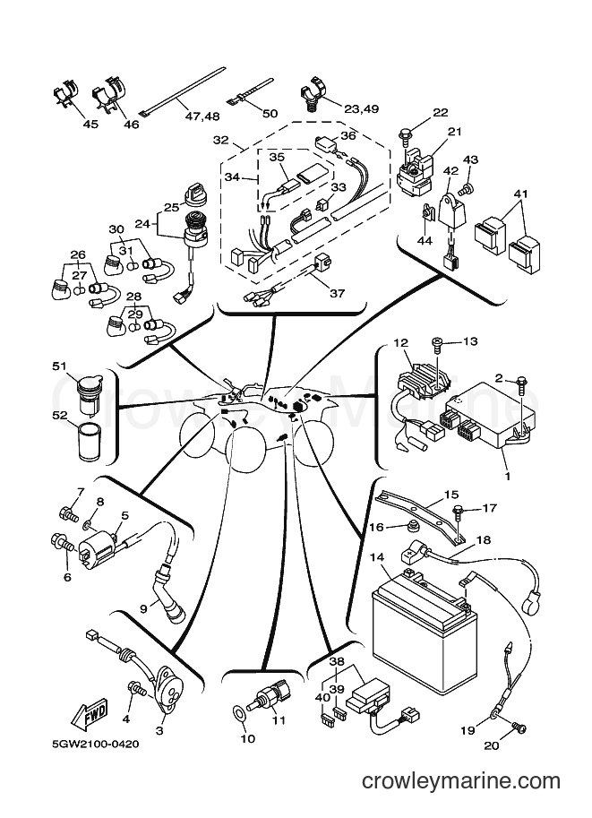 2000 ATV YFM400N - YFM400N (5GW3) [010] - ELECTRICAL 1