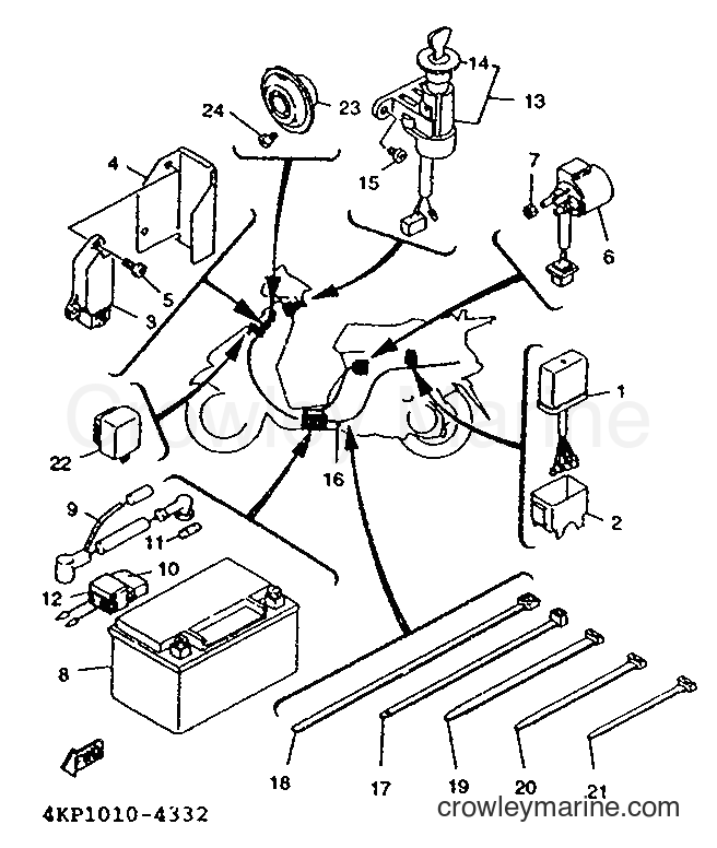 1996 Scooter XC125TR - XC125TR (4TH3) [999] - ELECTRICAL 1