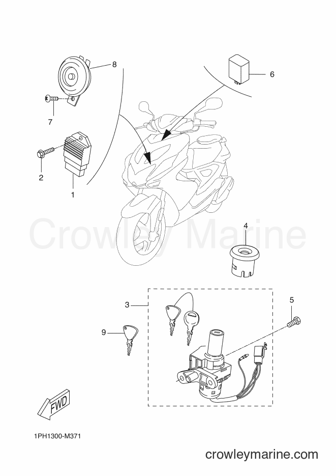 Yamaha Motors NS50 (1PH1) [080] - ELECTRICAL 1