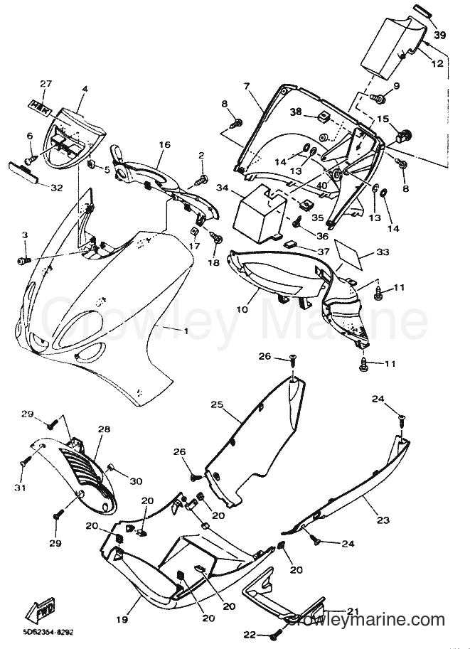 2000 Scooter YP125E - YP125E (5DSD) [010] - COWLING 1