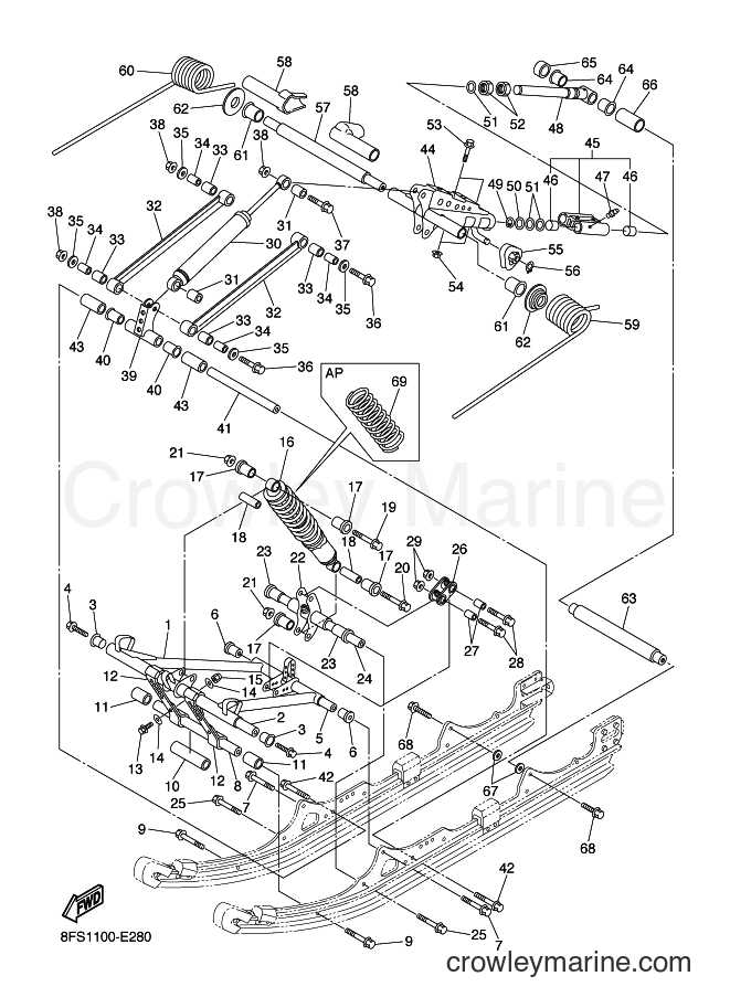 2007 Snowmobile RX10M - RX10M (8FS3) [020] - TRACK SUSPENSION 2