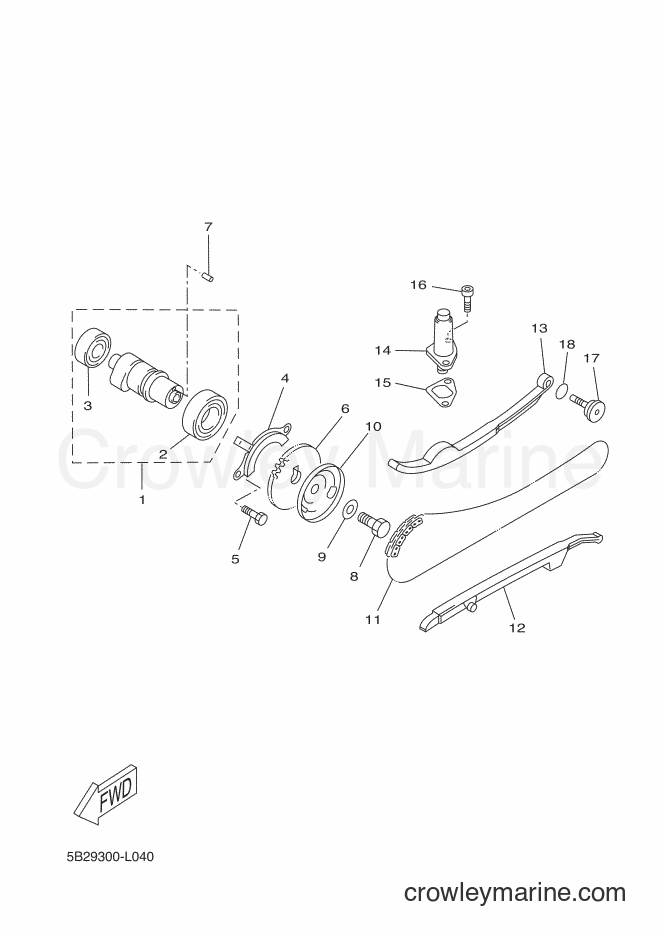 2012 Scooter YP250R - YP250R (1YS2) [010] - CAMSHAFT & CHAIN