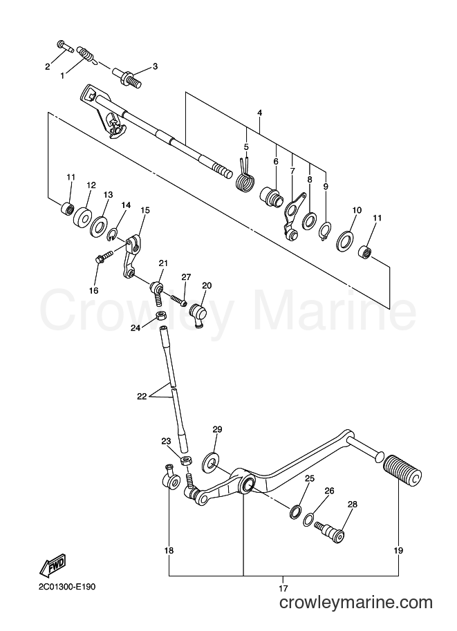 2007 Sport Bike YZF-R6 - YZF-R6 (2C0B) [070] - SHIFT SHAFT