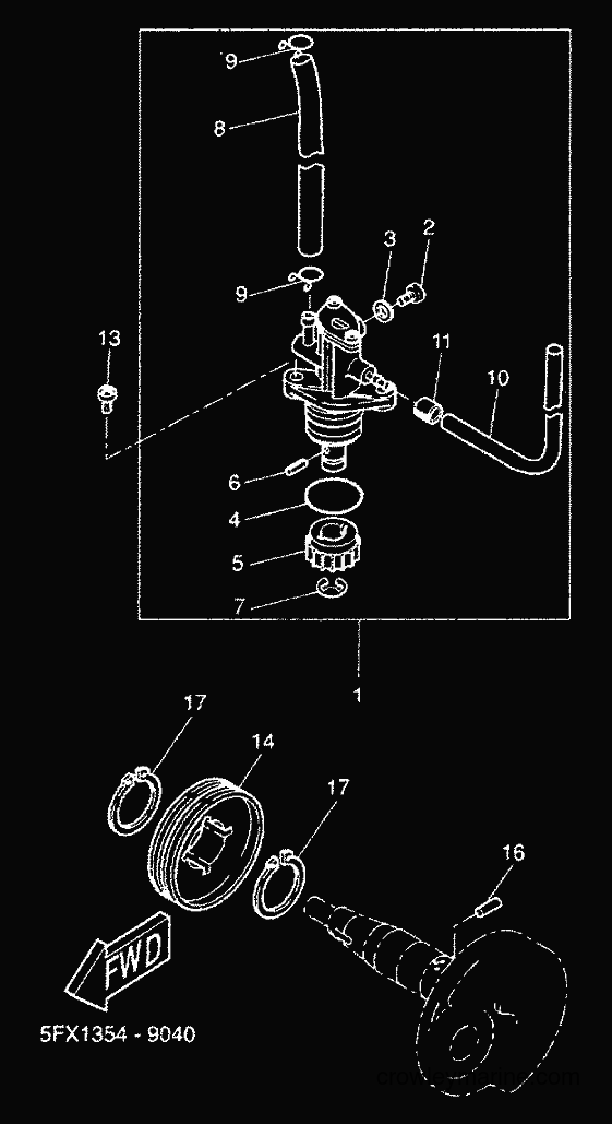 2000 Scooter CW50 - CW50 (5HG6) [010] - OIL PUMP