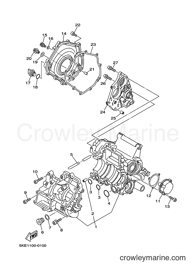 2000 Street Bike TZ250 - TZ250 (5KE1) [070] - CRANKCASE