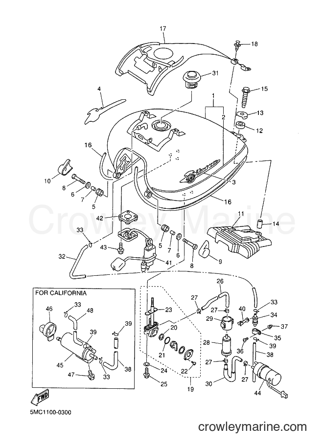2000 Cruiser XVZ13TFL - XVZ13TFL (5MC3) [010] - FUEL TANK
