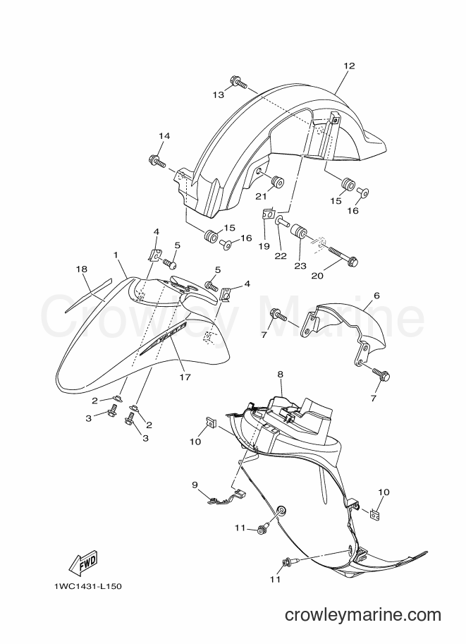 Yamaha Motors XC115S (1WC1) [010] - FENDER
