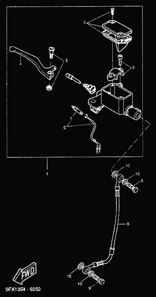 Yamaha Motors CW50RS (5FXM) [050] - FRONT MASTER CYLINDER