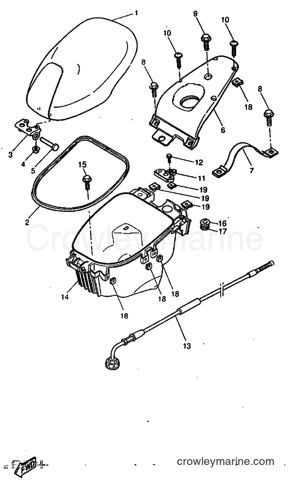 1997 Scooter YQ50 - YQ50 (5DN1) [999] - SEAT & CARRIER