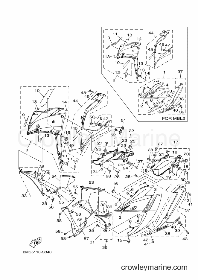 Yamaha Motors YZF-R3A (BR51) [050] - COWLING 1