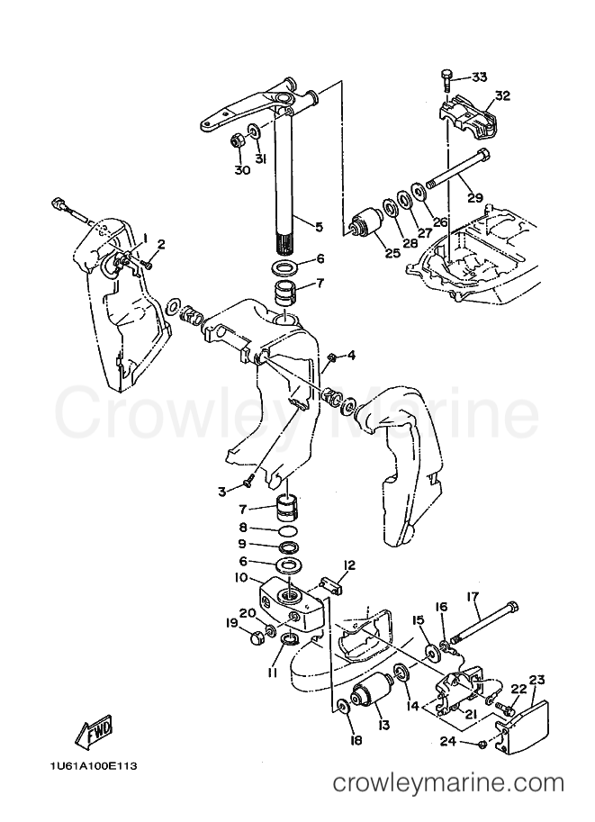 Yamaha Motors 225CETO (62J) [020] - BRACKET 2