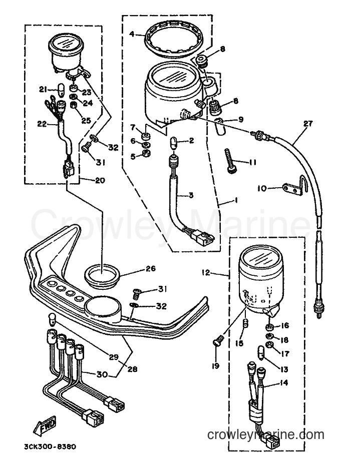1990 Dirt Bike TDR250 - TDR250 (3NR2) [010] - METER